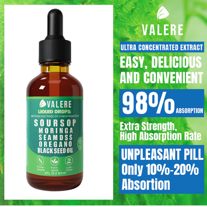 Valere Pure Soursop 10 in 1 Liquid Drops Extract