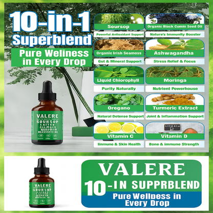 Valere Pure Soursop 10 in 1 Liquid Drops Extract